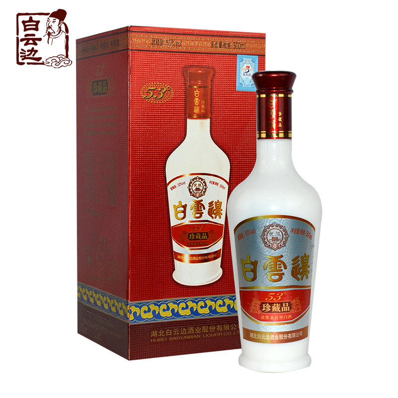 湖北白云邊酒業(yè)2016年產(chǎn)珍藏品53度濃醬兼香型500ml單瓶裝