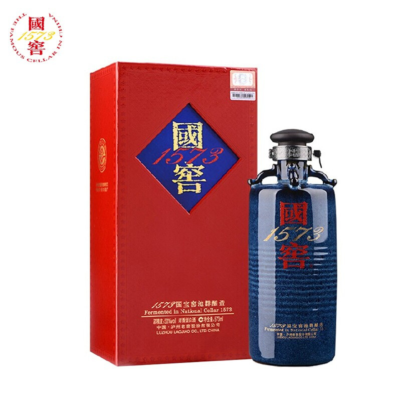 四川瀘州老窖2012年國窖1573藍花釉口感濃香型52度白酒573ml單瓶裝