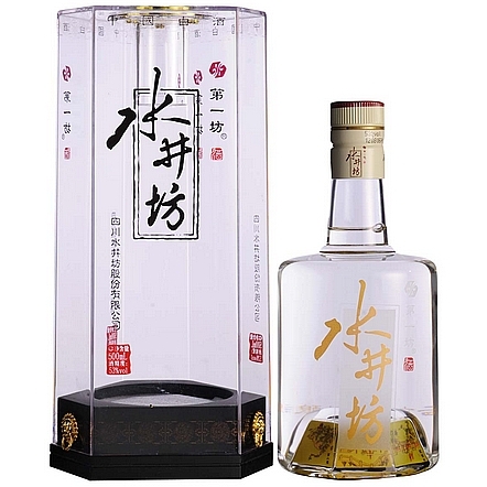 水井坊水晶瓶口感濃香型39度白酒500ml單瓶裝