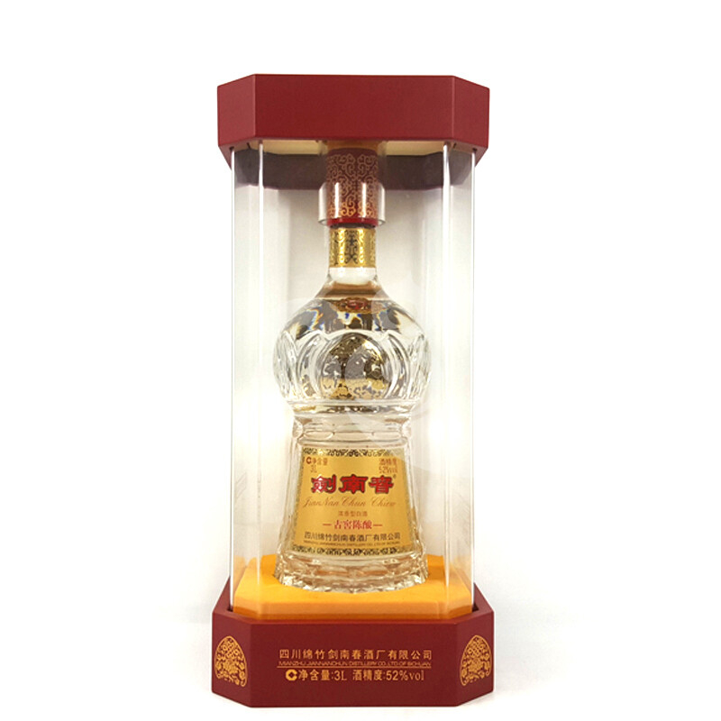 四川劍南春2014年古窖陳釀口感濃香型52度白酒3000ml大瓶裝