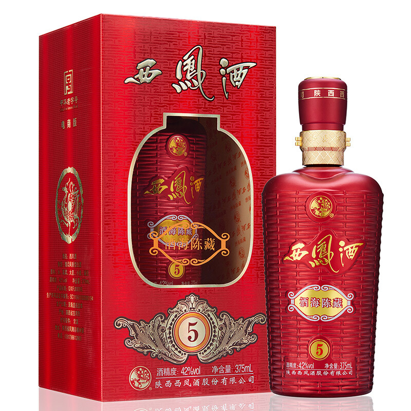 西鳳酒海陳藏5 42度鳳香型375ml單瓶