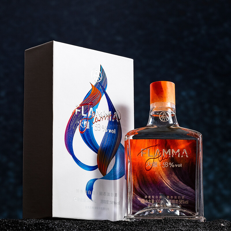 五糧液火爆2021年度藝術(shù)版小酒口感濃香型58度白酒100ml單瓶裝