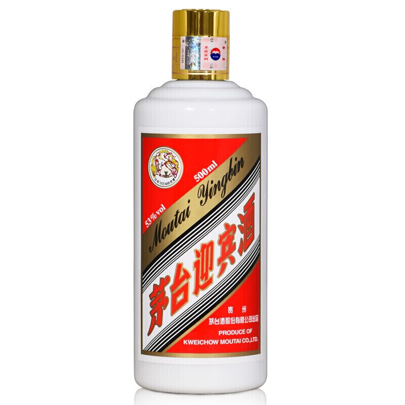 貴州茅臺集團(tuán)迎賓酒（飛天牌）口感醬香型53度白酒500ml單瓶裝