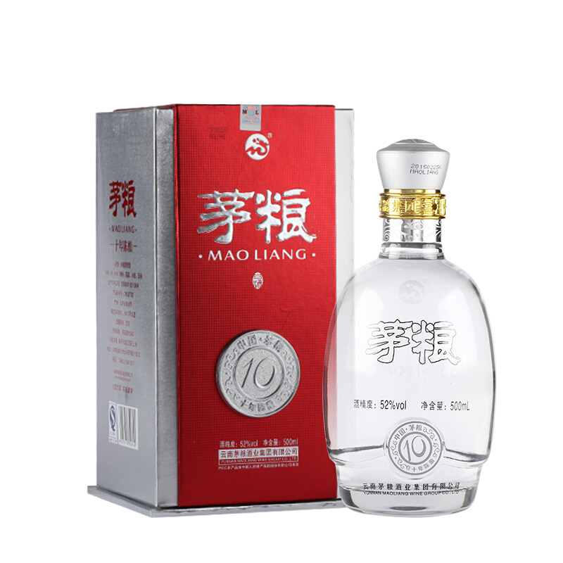 云南茅糧小曲十年陳釀52度清香型500ml單瓶