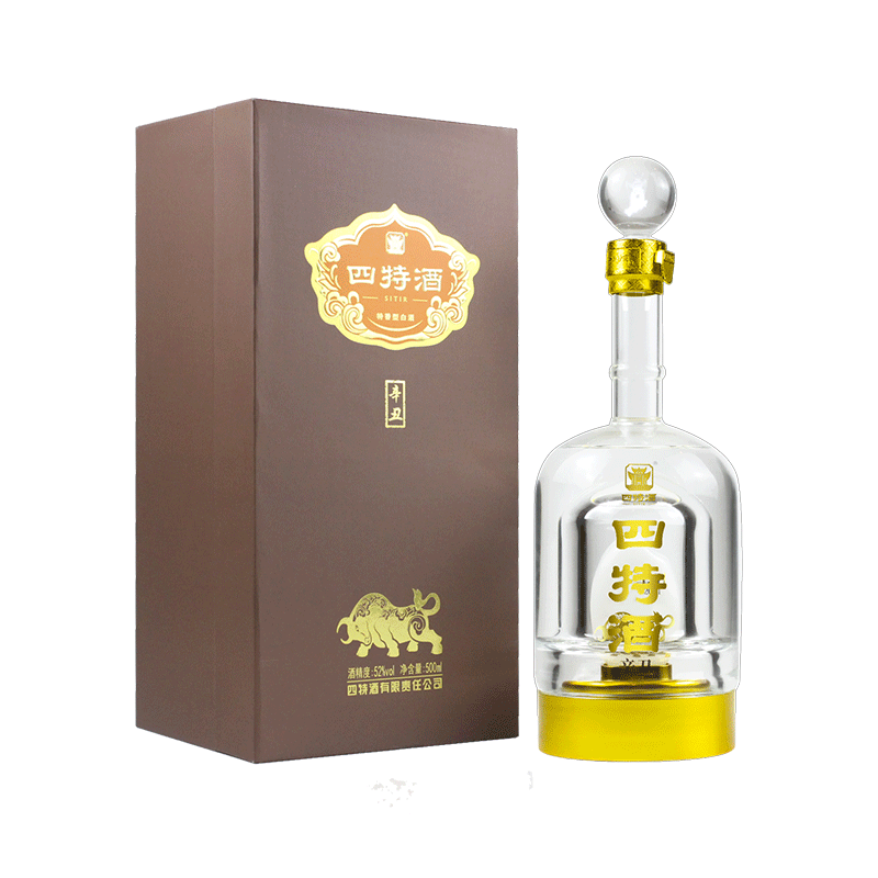 四特辛丑（牛）年生肖紀(jì)念酒52度特香型白酒500ml