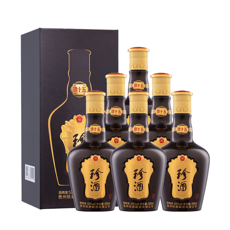 年 珍酒 珍15 53度白酒 500ml*2禮盒裝