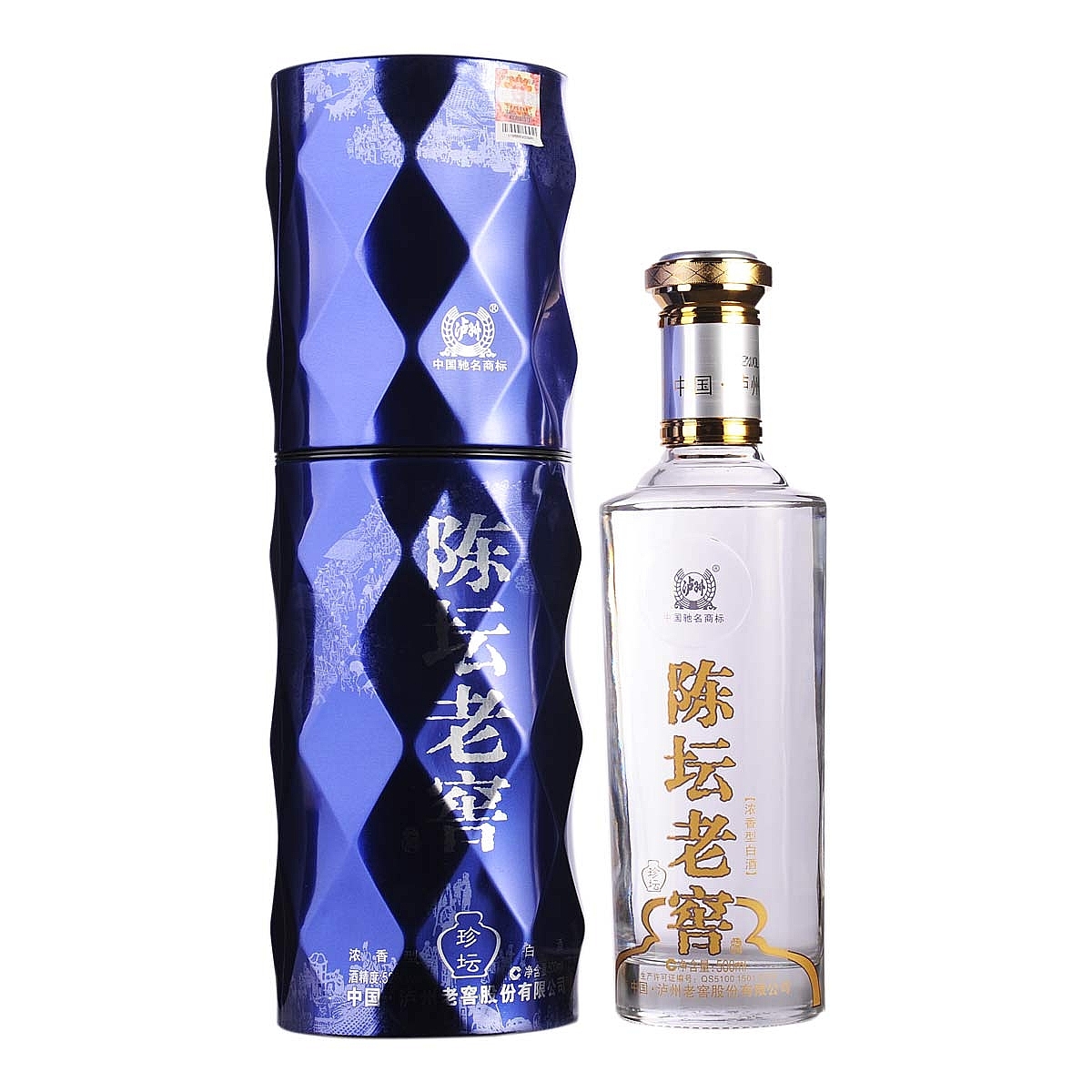 四川瀘州老窖陳壇老窖珍壇口感濃香型52度白酒500ml單瓶裝