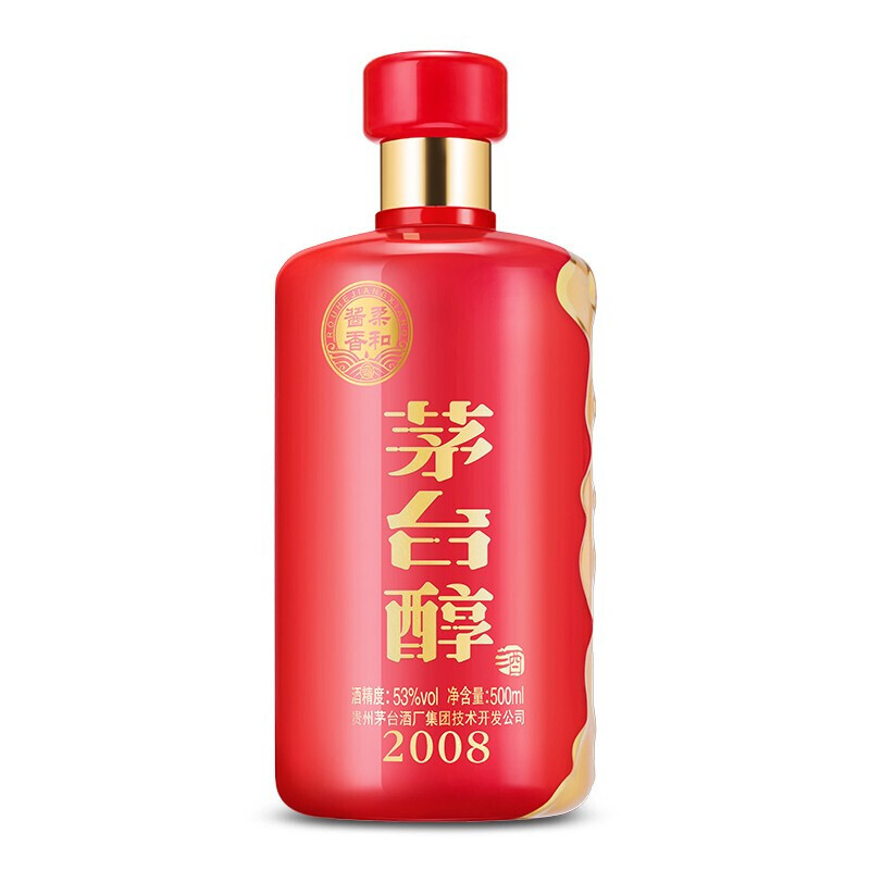 茅臺醇2008 53度醬香型白酒500ml