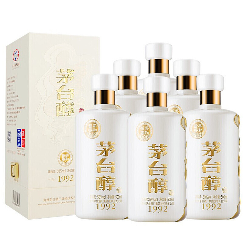 茅臺醇1992 53度醬香型白酒500ml