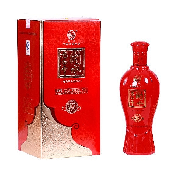 河北省衡水老白干紅源口感干香型40度白酒500ml單瓶裝