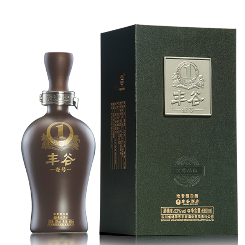四川豐谷酒業(yè)豐谷壹號黑陶版52度濃香型680ml