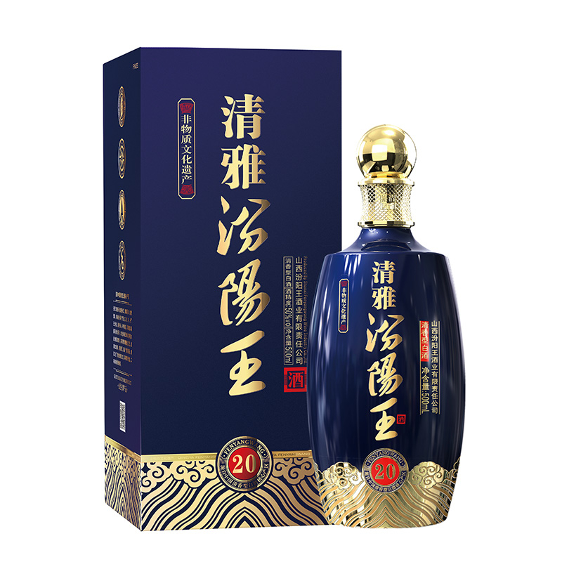 汾陽(yáng)王清雅非物質(zhì)文化遺產(chǎn)50度清香型500ml單瓶