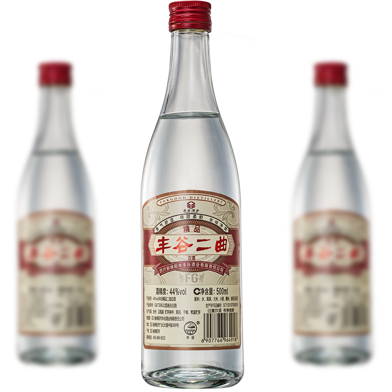 四川豐谷酒業(yè)豐谷二曲精品44度濃香型500ml