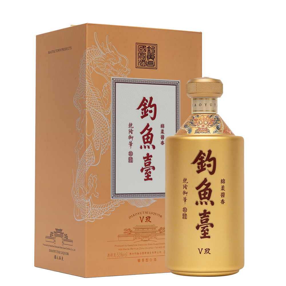 貴州釣魚臺(tái)V玖酒53度醬香型500ml單瓶裝