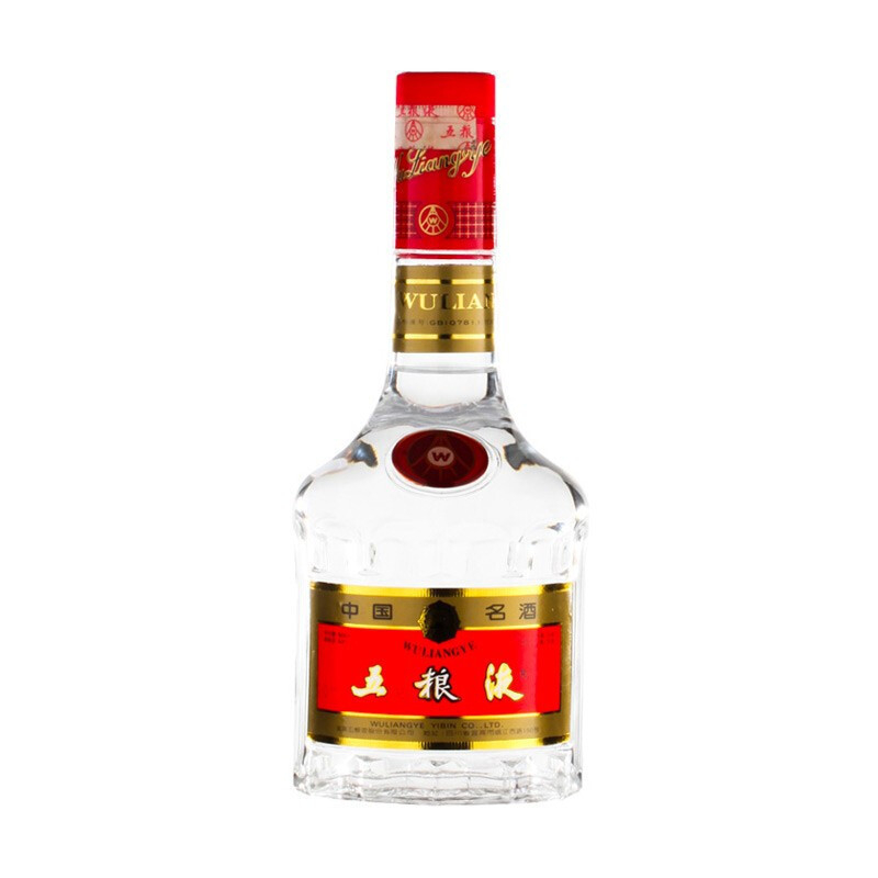 2000年五糧液紅方盒濃香型52度白酒500ml單瓶裝