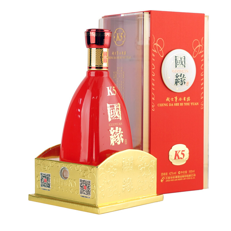 今世緣酒業(yè)國(guó)緣K5 42度濃香型500ml單瓶裝