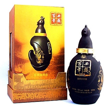 陜西西鳳酒100年小酒口感鳳香型55度白酒150ml單瓶裝