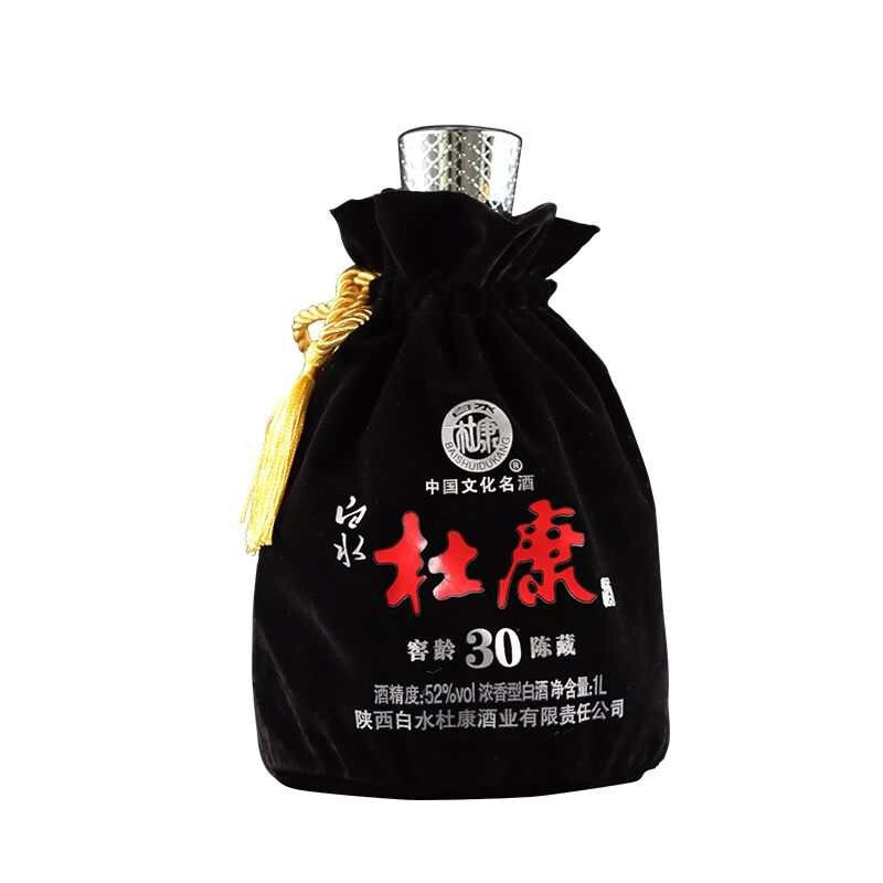 杜康酒白水杜康52度窖齡陳藏30口感濃香型1000ml單瓶裝