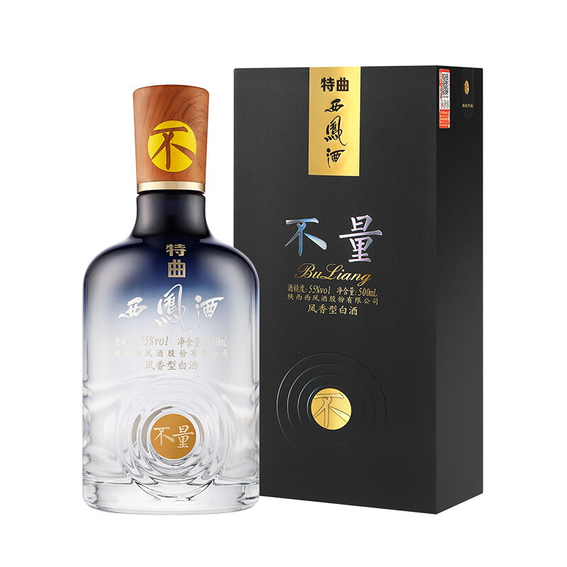 陜西西鳳酒特曲不量口感鳳香型55度白酒500ml單瓶裝