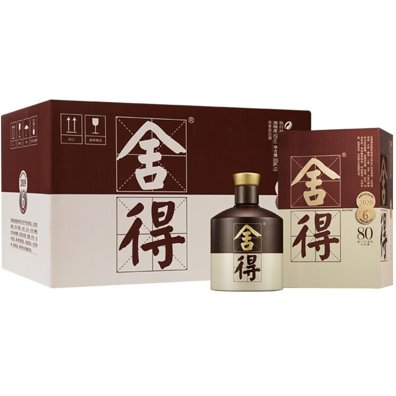 舍得品味舍得四代建廠80周年52度濃香型白酒500ml