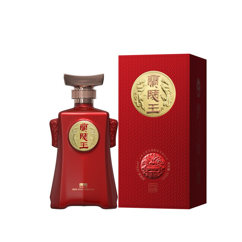 山東蘭陵美酒紅蘭陵王升級版38度濃香型500ml單瓶裝