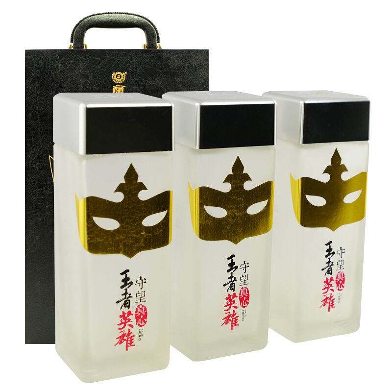 山東蘭陵美酒王者英雄52度濃香型300ml單瓶裝