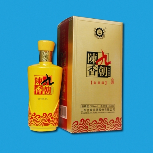 山東蘭陵美酒九朝陳香金獎(jiǎng)級38度濃香型450ml單瓶裝