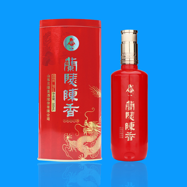 山東蘭陵美酒鐵盒蘭陵陳香39度濃香型500ml單瓶裝