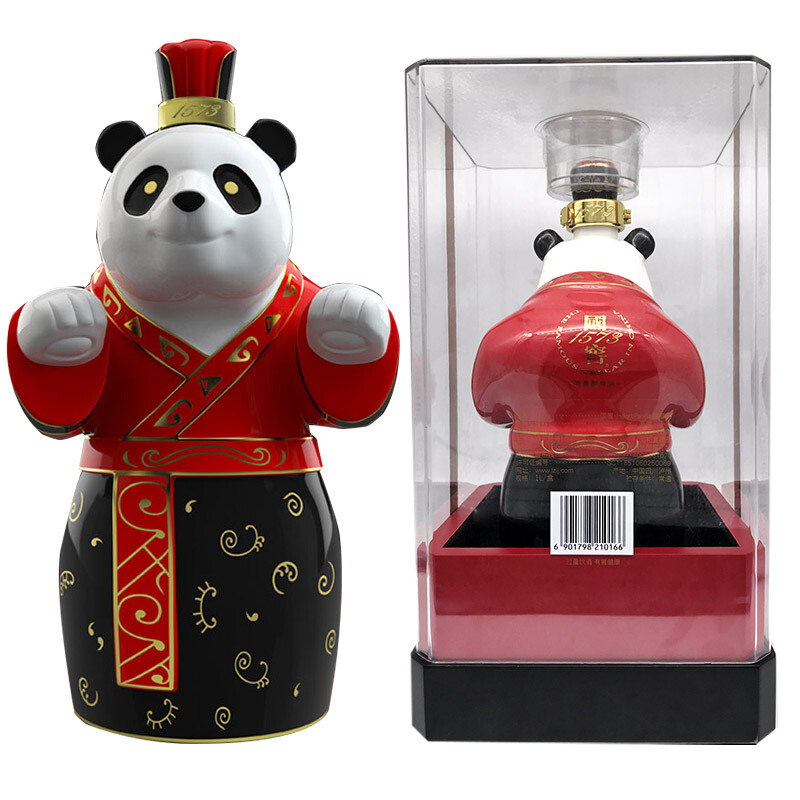 瀘州老窖國(guó)窖1573熊貓限量版禮盒52度濃香型白酒1000ml一壇裝