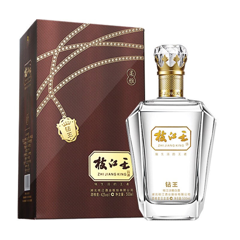 42度柔雅枝江王 鉆王濃香型500ml單瓶