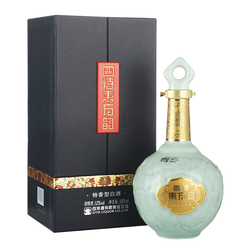 四特酒東方韻國韻52度特香型500ml單瓶裝