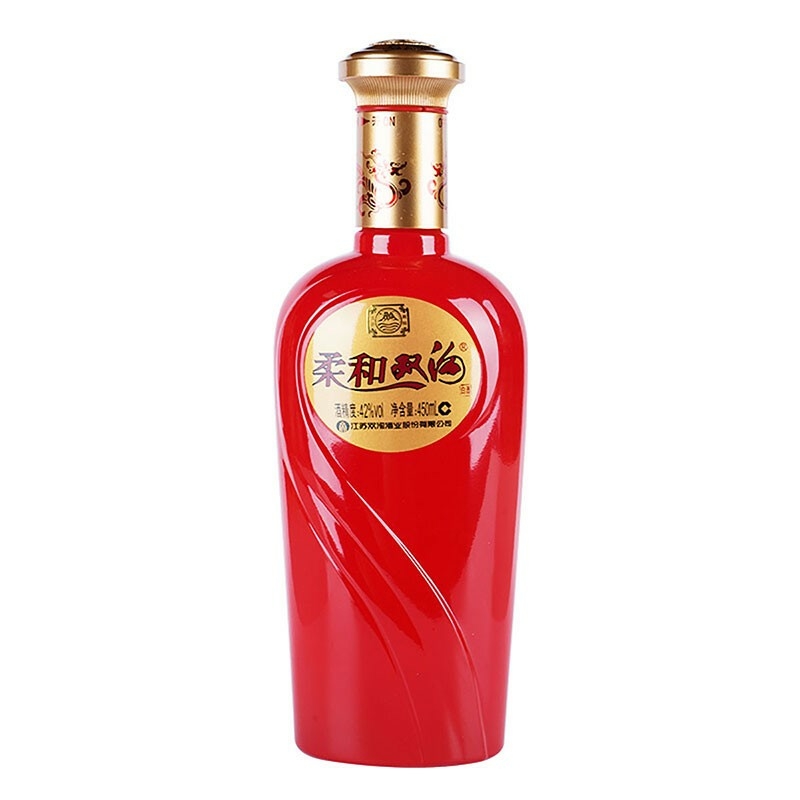 雙溝柔和雙溝紅精品42度濃香型白酒450ml