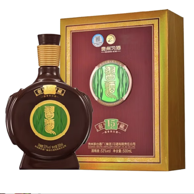 貴州習酒醬香型白酒500ml 53度 窖藏15年單瓶