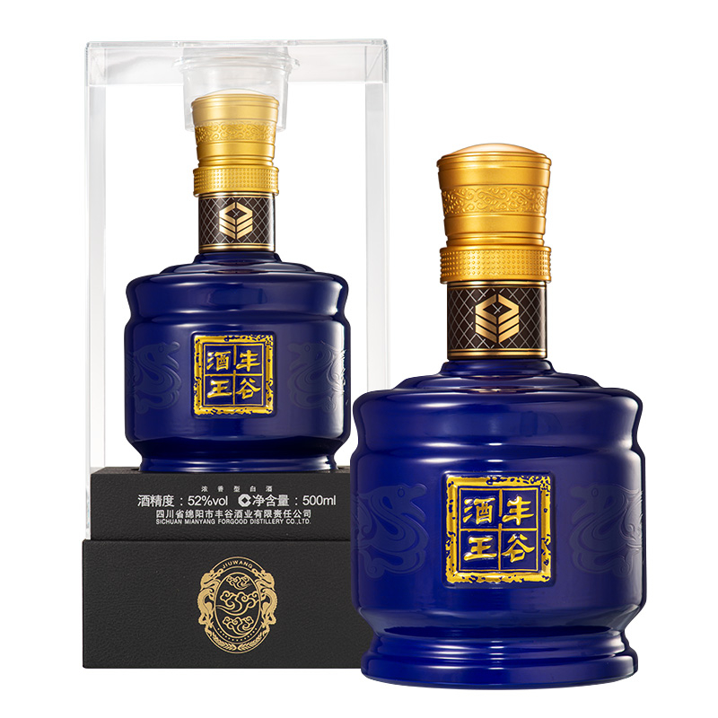 豐谷酒王藍(lán)金裝52度濃香型500ml
