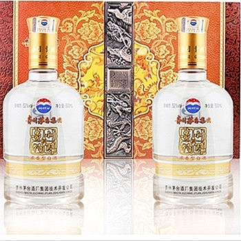 貴州茅臺集團貴州特醇禮盒口感濃香型52度白酒500ml*2禮盒裝
