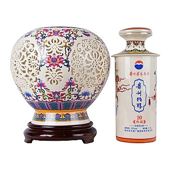 貴州茅臺集團貴州特醇典藏（鏤空）口感濃香型52度白酒1500ml壇裝