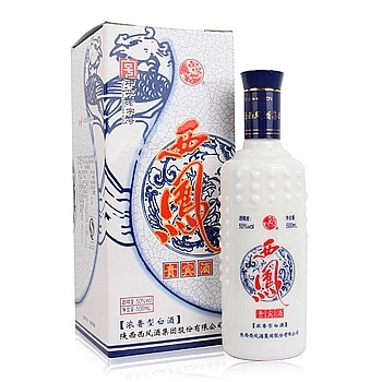 陜西西鳳貴賓酒口感濃香型50度白酒500ml單瓶裝