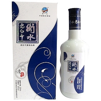 河北省衡水老白干清柔口感干香型52度白酒500ml單瓶裝