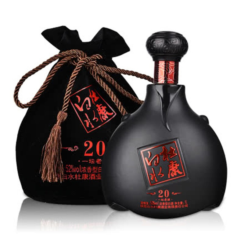 杜康白水杜康一壇老酒52°度濃香型白酒1000ml一壇裝