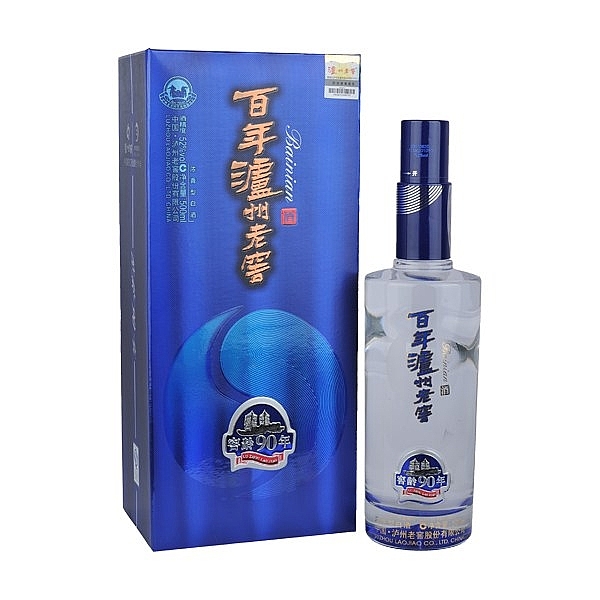 四川瀘州老窖百年90年窖齡酒口感濃香型52度白酒500ml單瓶裝