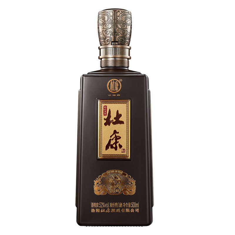 洛陽(yáng)杜康酒神陳藏酒口感濃香型52度白酒500ml單瓶裝