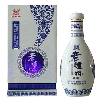 四川瀘州老窖老瀘州唐瓷口感濃香型52度白酒500ml單瓶裝