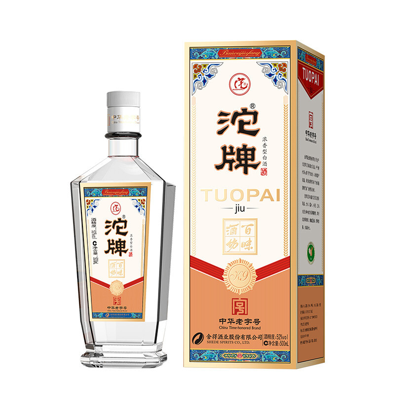四川沱牌百味酒坊k9口感濃香型52度白酒500ml單瓶裝