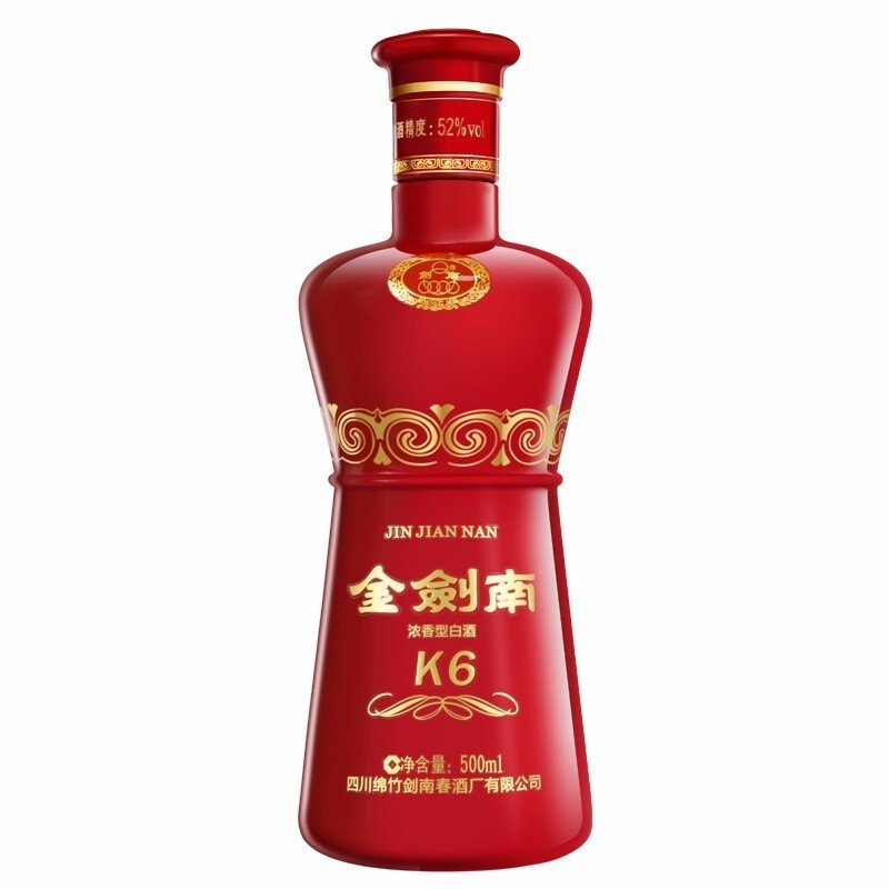 劍南春 金劍南K6 濃香型白酒 52度 500ml*6