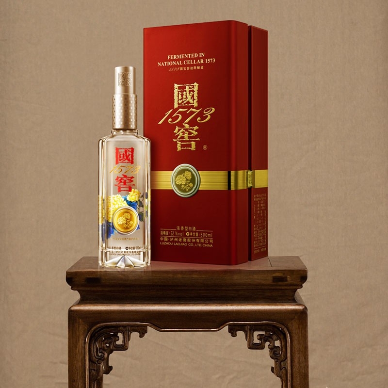 四川瀘州老窖國(guó)窖1573中國(guó)品味52度濃香型白酒500ml