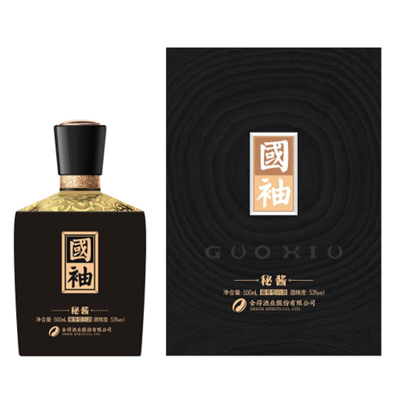 四川沱牌舍得國袖秘醬口感醬香型53度白酒500ml單瓶裝