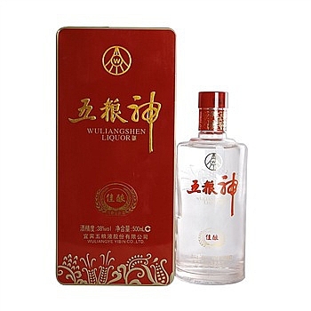 五糧液五糧神口感濃香型38度白酒500ml單瓶裝