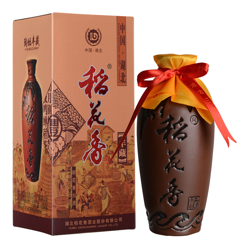 湖北稻花香酒38度陶壇豐藏濃香型500ml單瓶裝