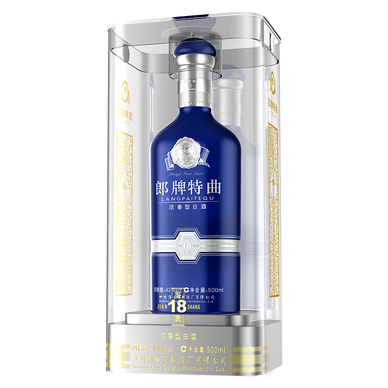 郎酒42度郎牌特曲鑒賞18濃香型白酒500ml單瓶裝