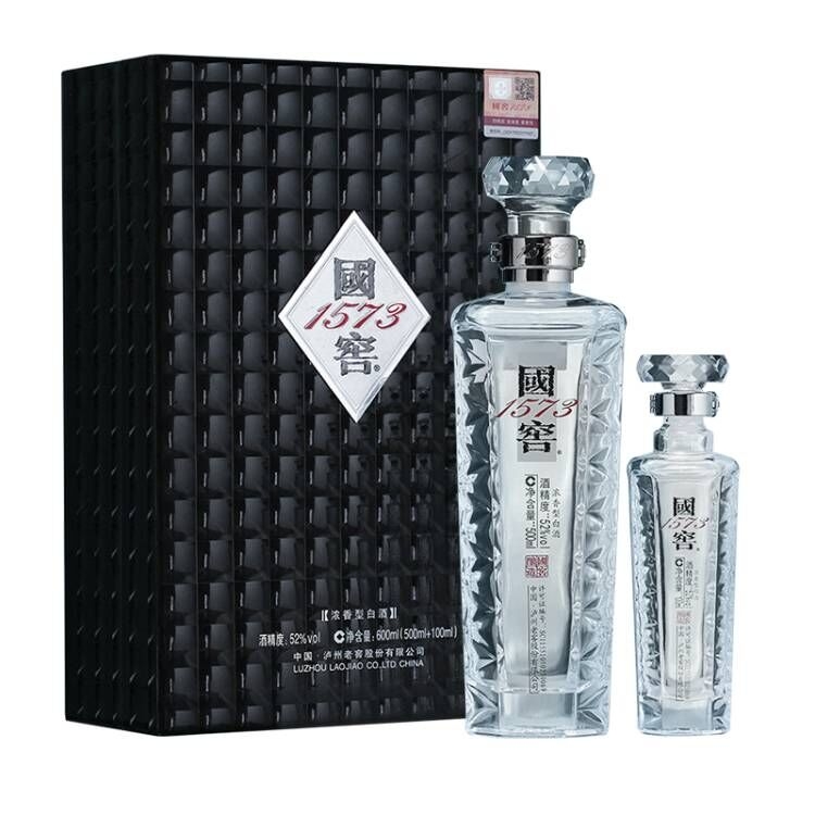 国窖1573君耀52度浓香型白酒500ml+100ml套装价格图表-[口感评测]真假